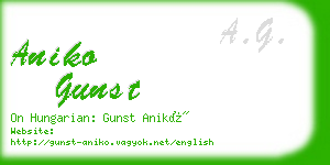 aniko gunst business card